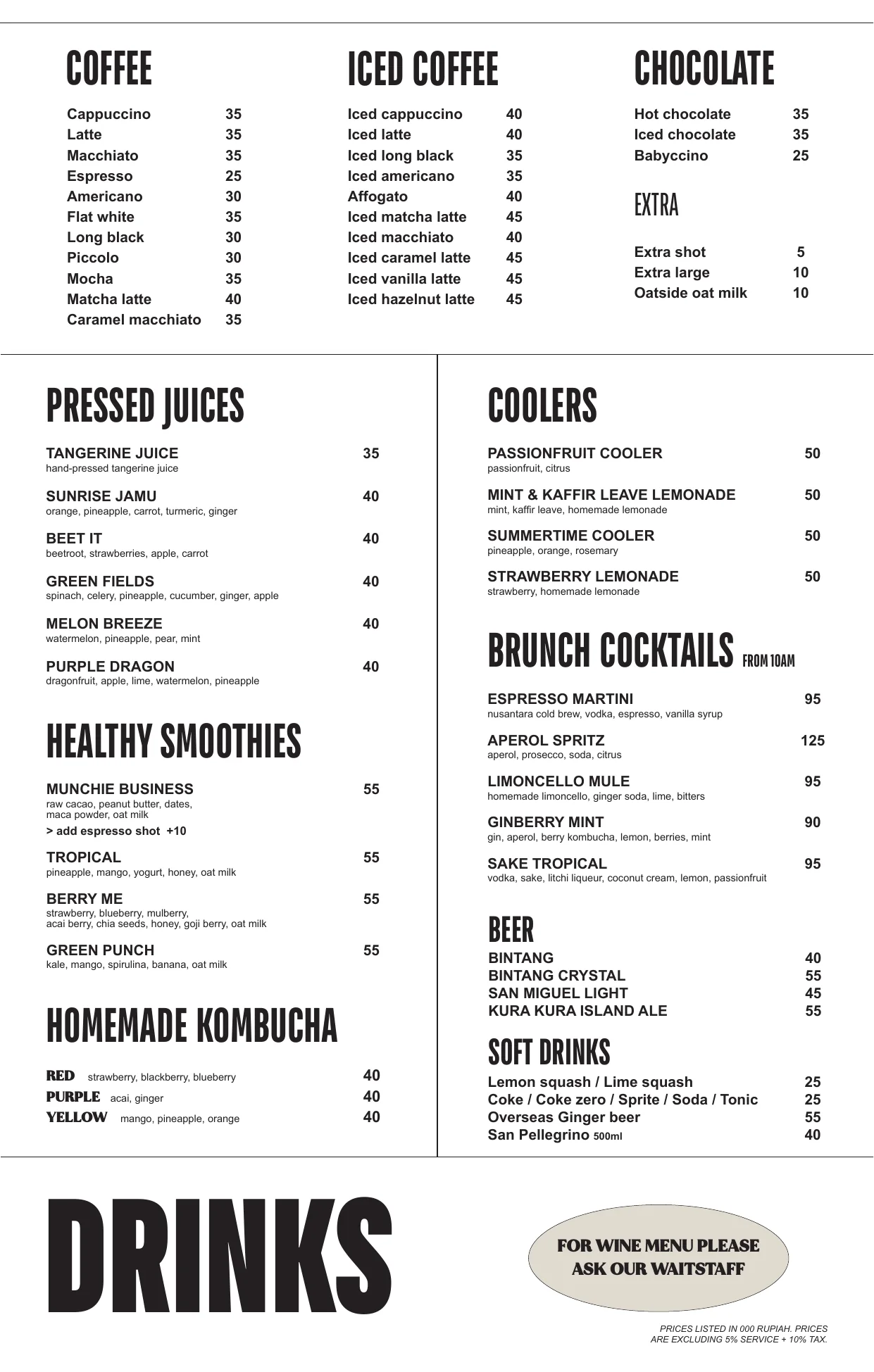 Halaman 3 dari menu cetak MUNCHIES